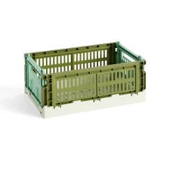 Caisse Crate Mix - Olive / Menthe foncée