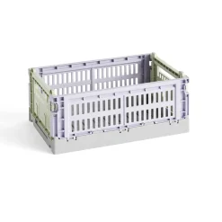 Caisse Crate Mix S - Lavande / Vert