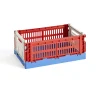 Caisse Crate Mix S - Rouge / Bleu