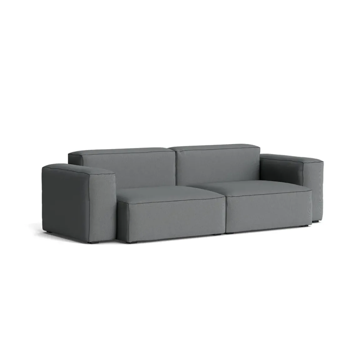 Canapé Mags Soft Low 2.5 places - Combinaison 1 - Steelcut Trio 153 - Coutures Black