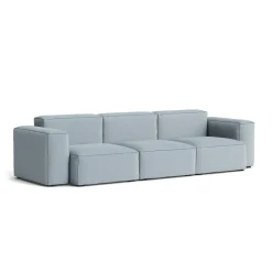 Canapé Mags Soft Low 3 places - Combinaison 1 - Steelcut Trio 713 - Coutures Dark Grey