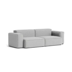 Canapé Mags Soft Low 2.5 places - Combinaison 1 - Flamiber Grey C8- Coutures Dark Grey