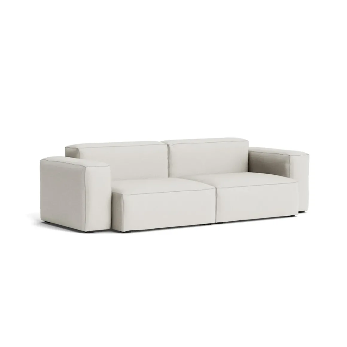 Canapé Mags Soft Low 2.5 places - Combinaison 1 - Hallingdal 103 - Coutures Light Grey