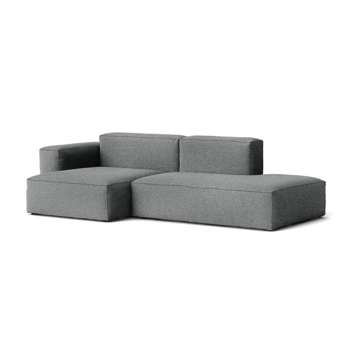 Canapé Méridienne Mags Soft Low 2.5 places - Combinaison 3 left - Hallingdal 130 - Coutures Light Grey