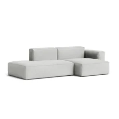 Canapé Méridienne Mags Soft Low 2.5 places - Combinaison 3 right - Hallingdal 116 - Coutures Light Grey
