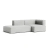 Canapé Méridienne Mags Soft 2.5 places - Combinaison 3 right - Hallingdal 116 - Coutures Light Grey