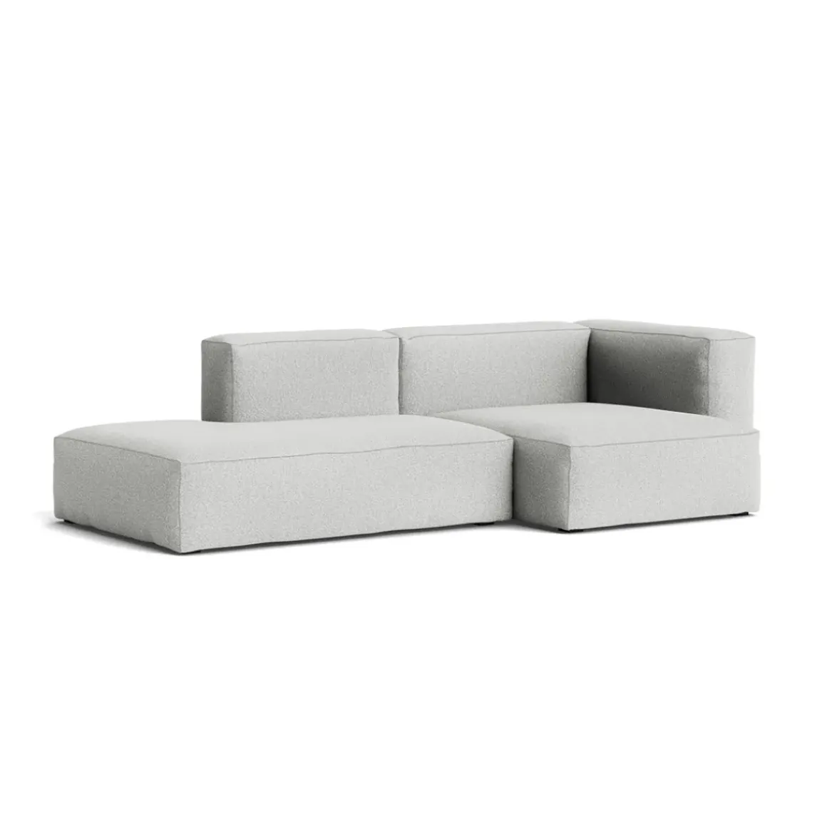 Canapé Méridienne Mags Soft 2.5 places - Combinaison 3 right - Hallingdal 116 - Coutures Light Grey