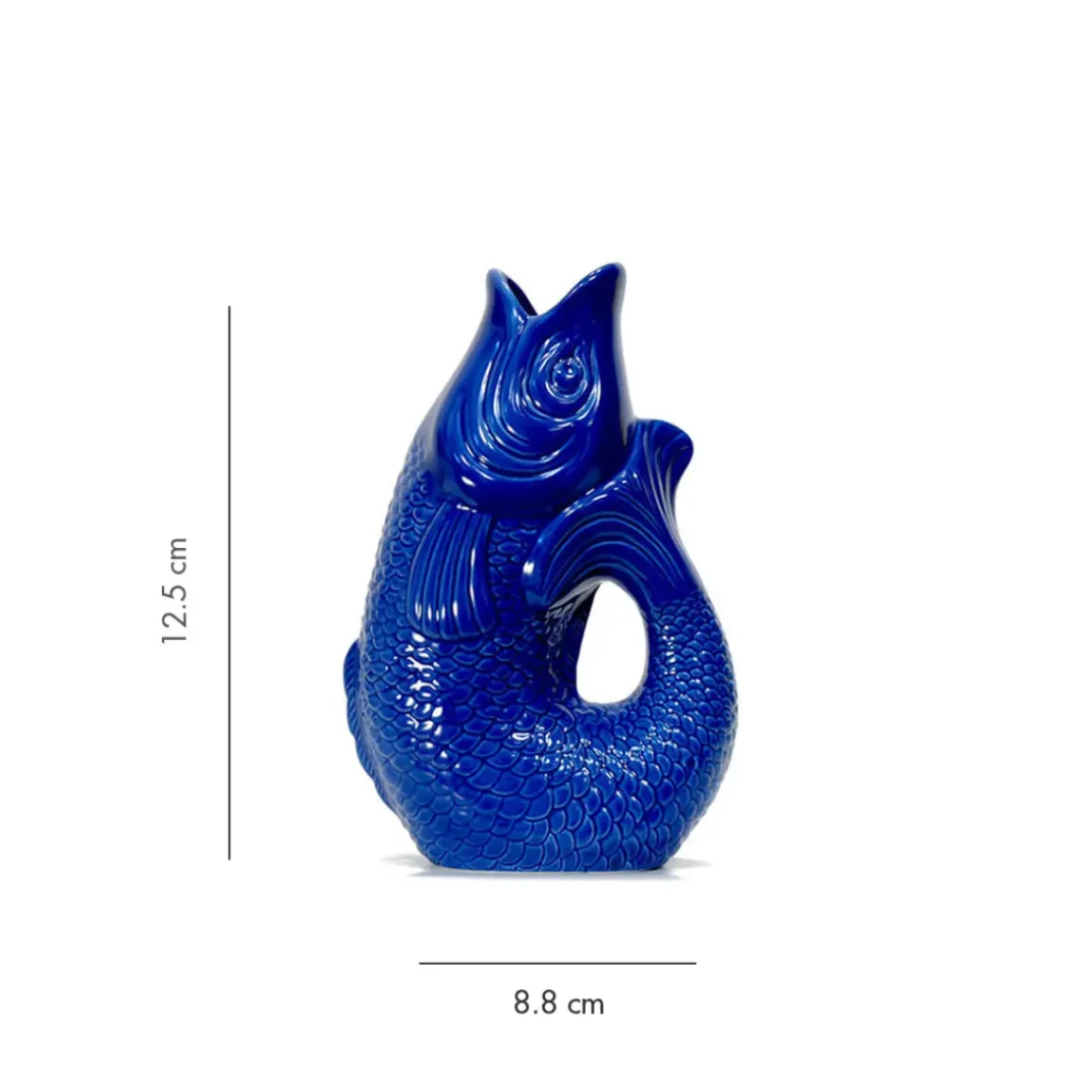 Carafe / Vase Monsieur Carafon Poisson - Azur
