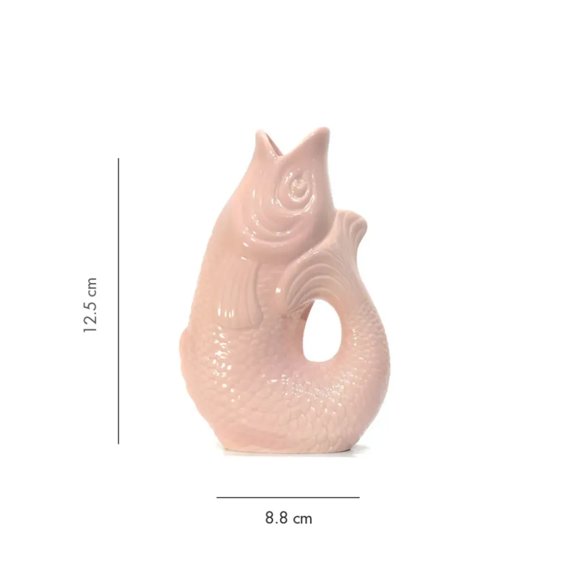 Carafe / Vase Monsieur Carafon Poisson - Rose