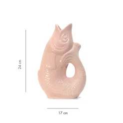 Carafe / Vase Monsieur Carafon Poisson - Rose