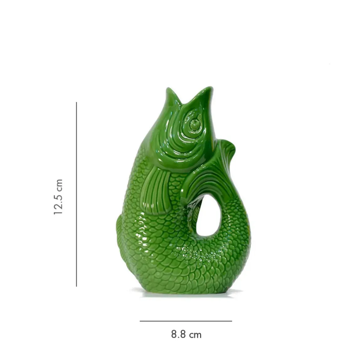 Carafe / Vase Monsieur Carafon Poisson - Vert Bay
