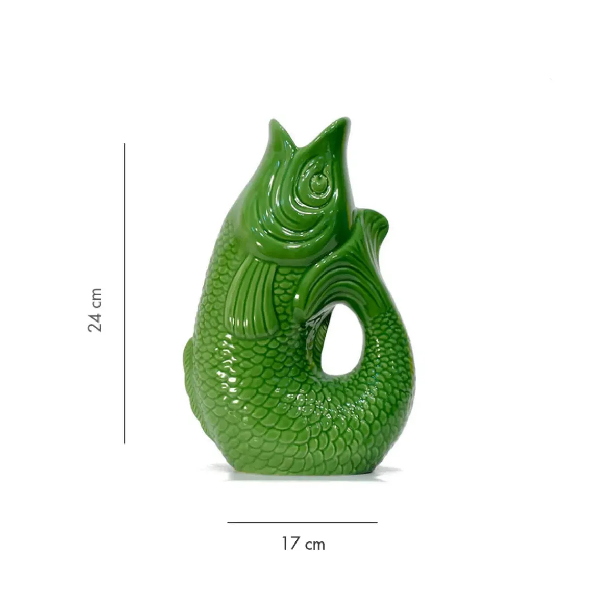 Carafe / Vase Monsieur Carafon Poisson - Vert Bay