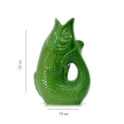 Carafe / Vase Monsieur Carafon Poisson - Vert Bay