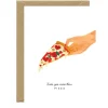 Carte de voeux Love You Pizza