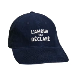 Casquette l'Amour est Déclaré Côtelé - Navy