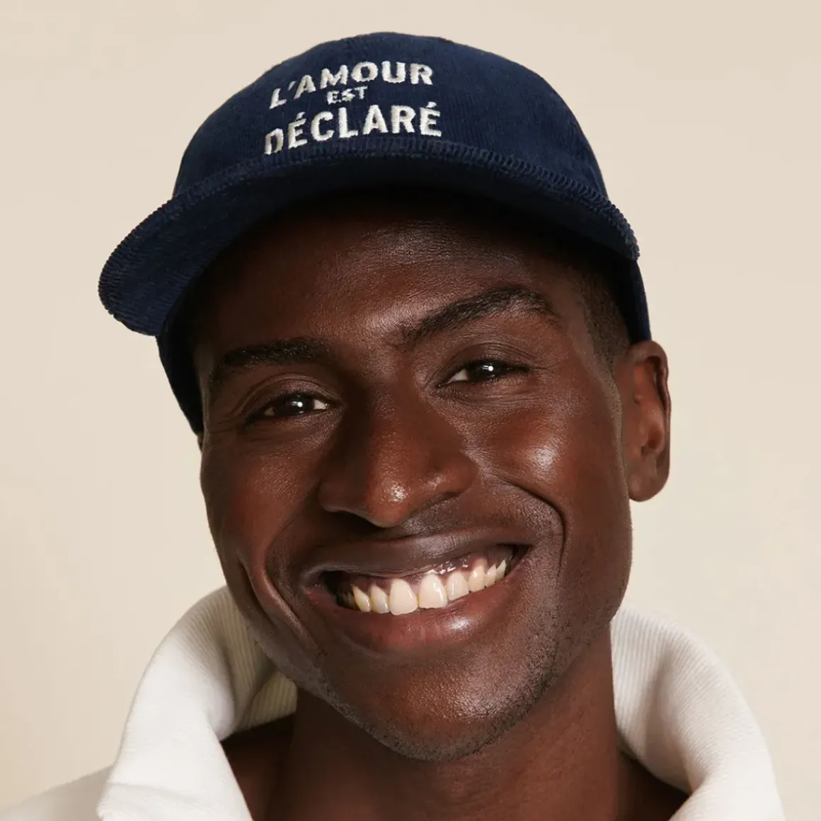 Casquette l'Amour est Déclaré Côtelé - Navy
