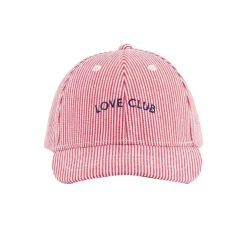 Casquette à rayures Love Club