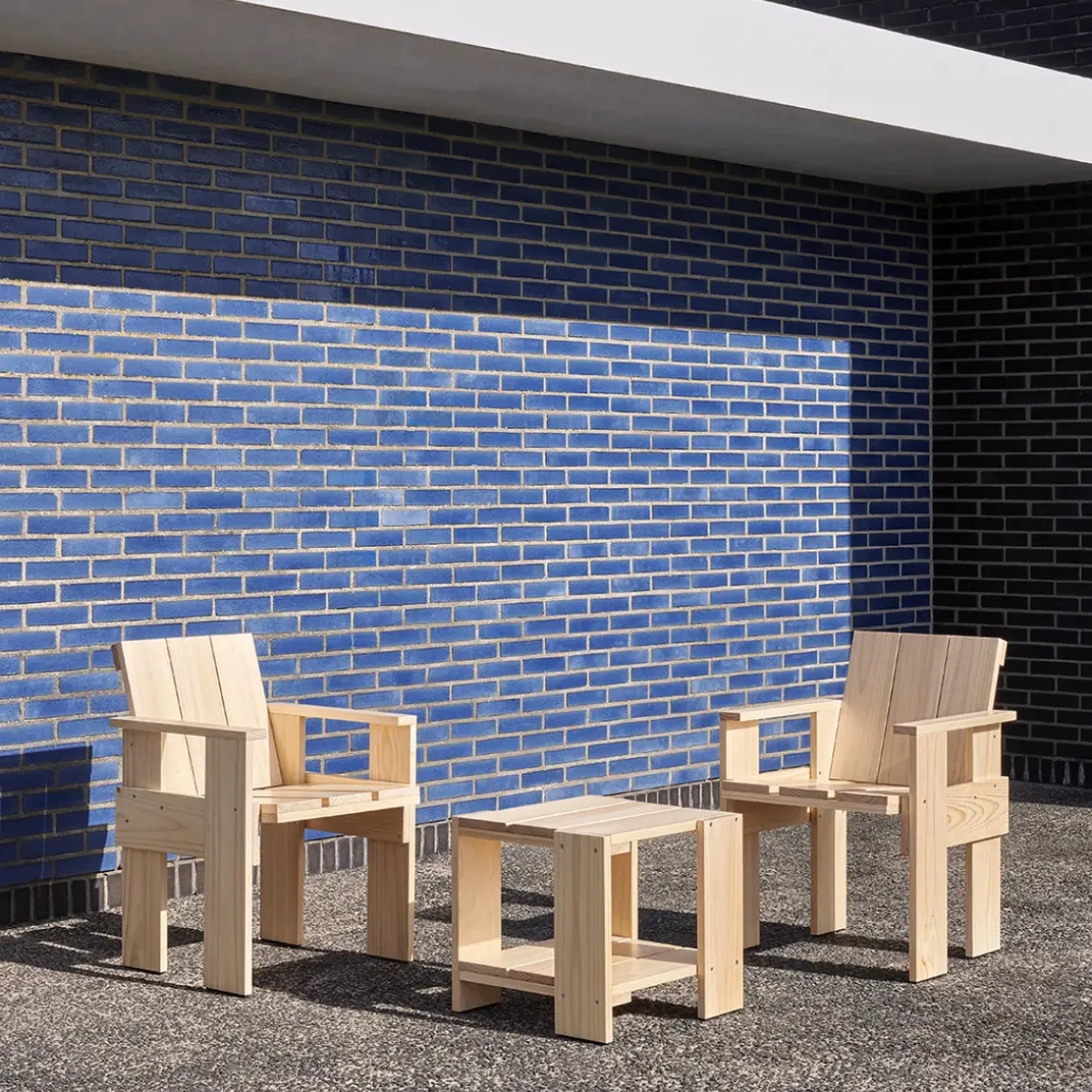 Chaise Dining Crate - Pinewood - 64 x 81 x 57,5 cm
