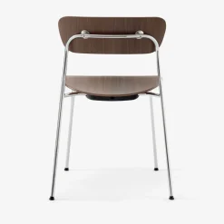 Chaise Pavilion AV1 Noyer/Chrome