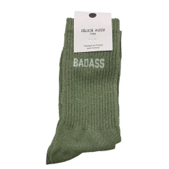 Chaussettes Badass à paillettes 36/40 - Olive