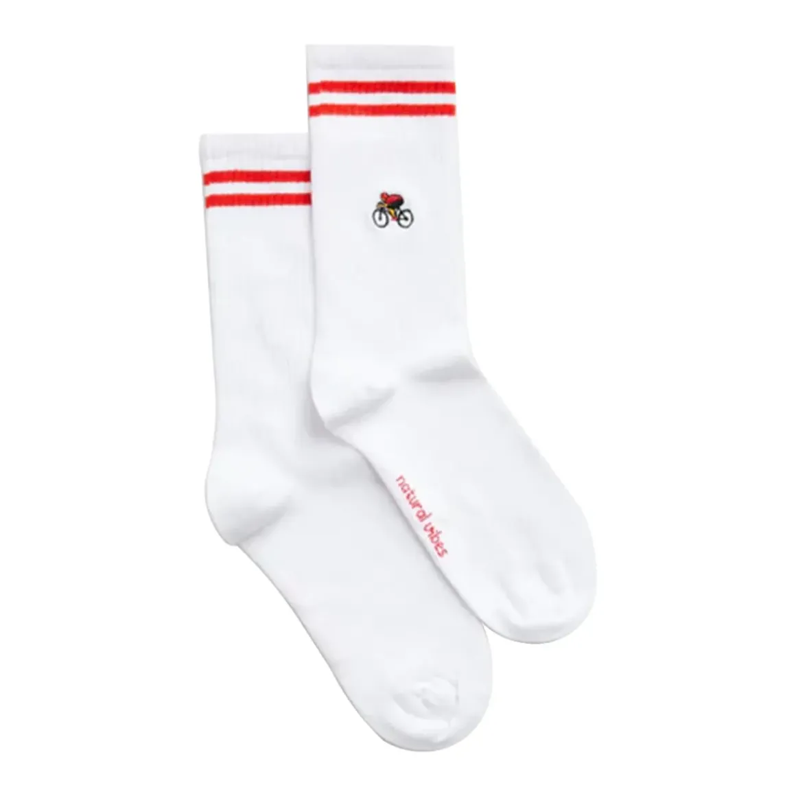 Chaussettes brodées Cycliste