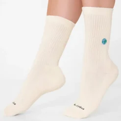 Chaussettes brodées Monde