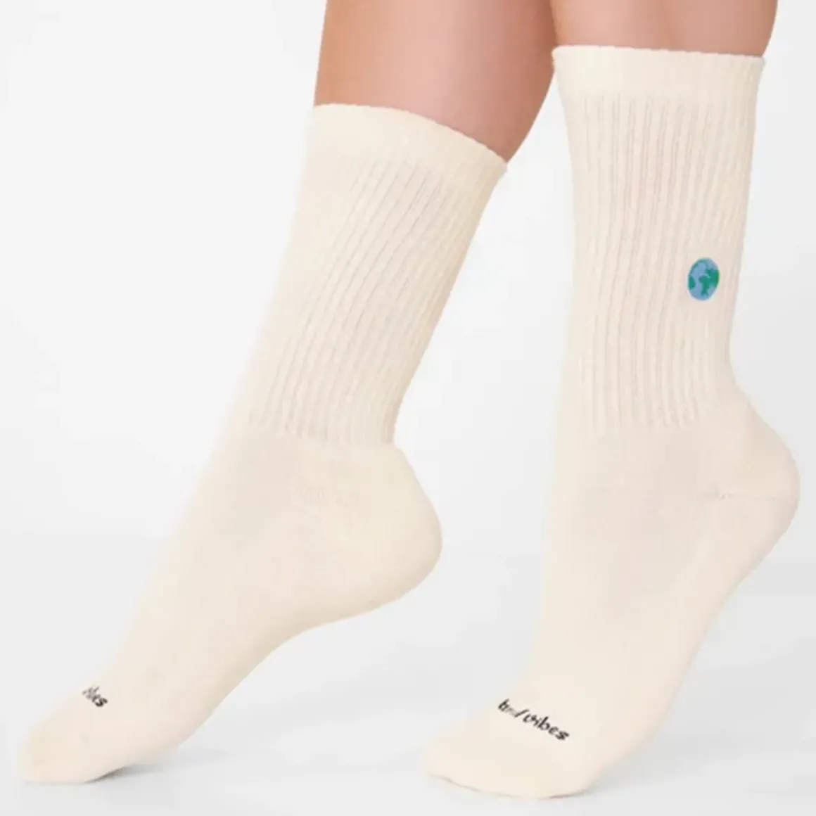 Chaussettes brodées Monde