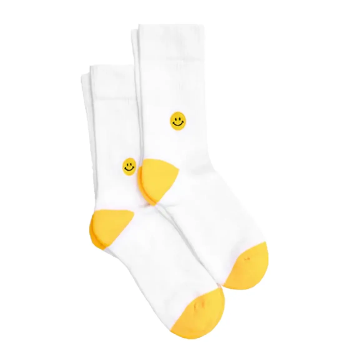 Chaussettes brodées Smiley