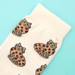Chaussettes Chat Bengal - Jaune