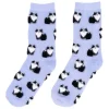 Chaussettes Chat Noir u0026 Blanc - Violet