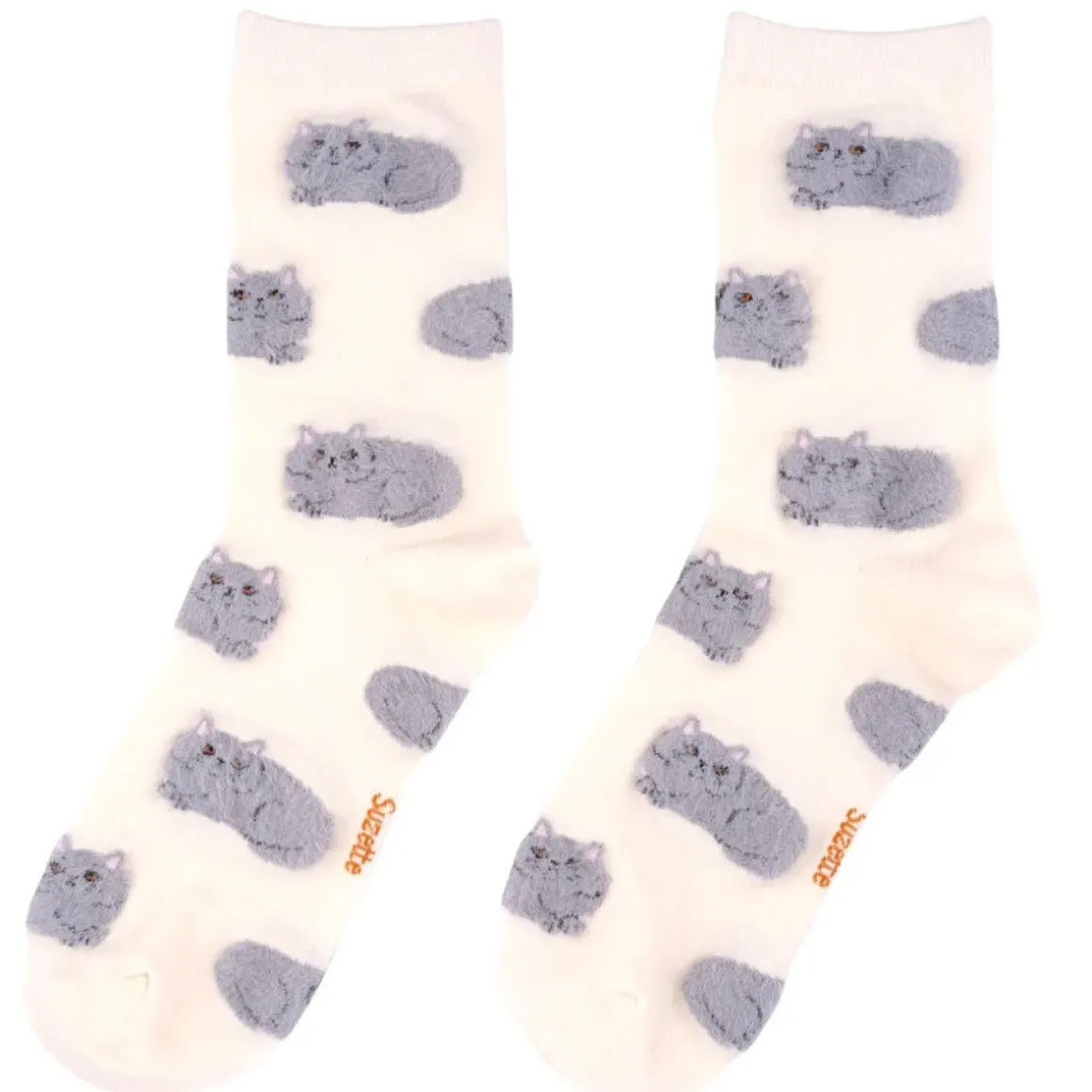 Chaussettes Chat Suzette - Blanc