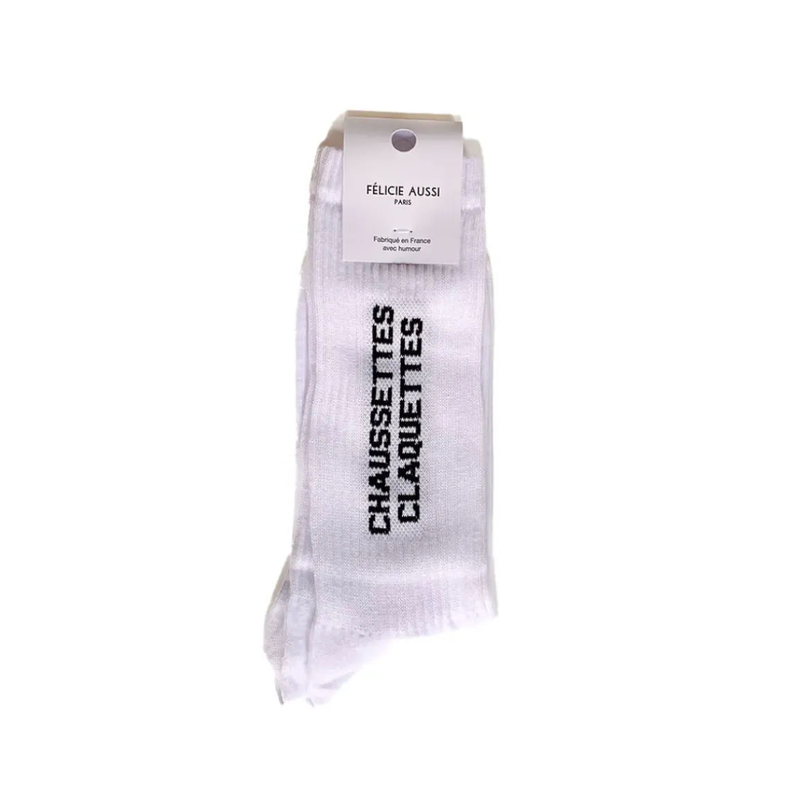 Chaussettes Claquettes 40/45 - Blanc