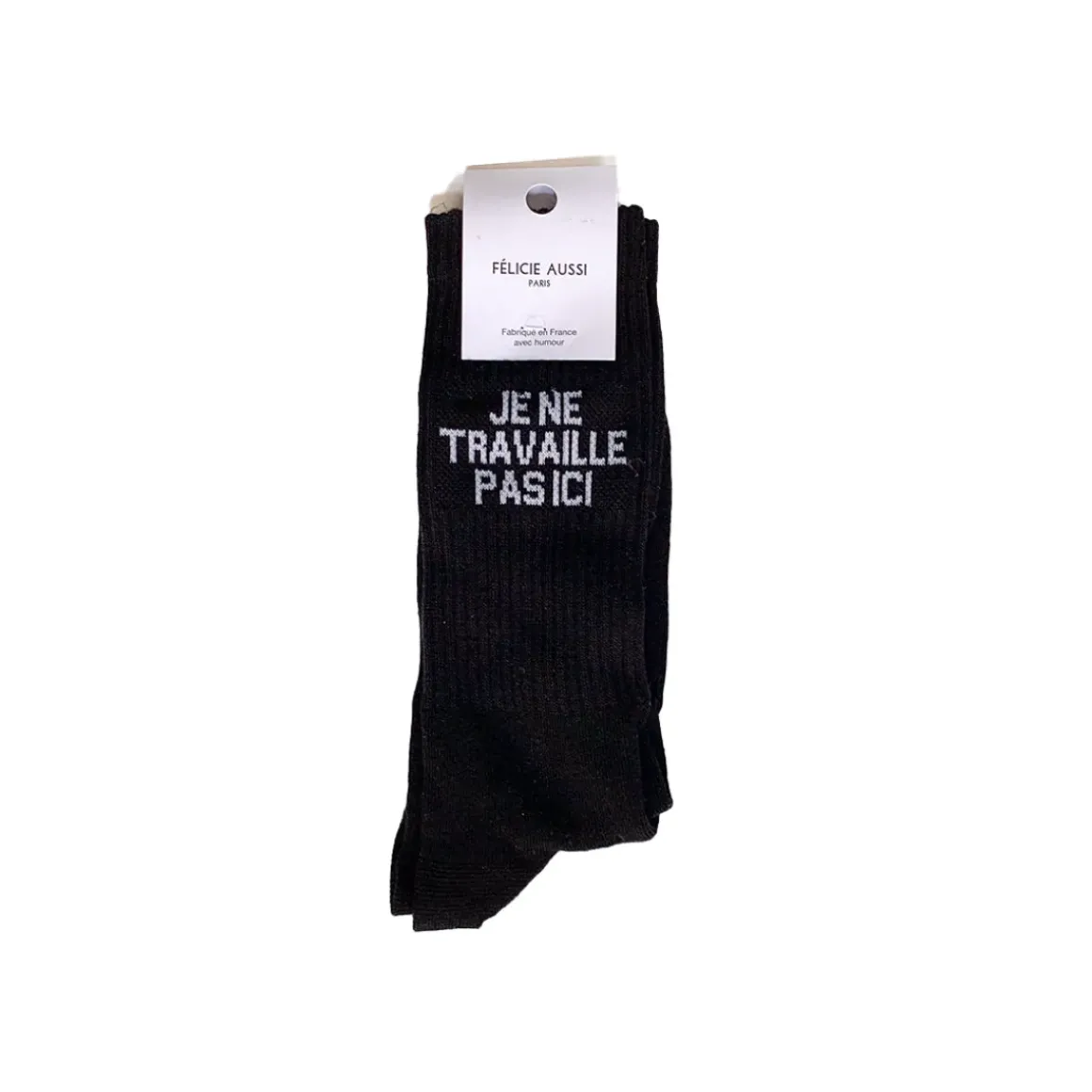 Chaussettes Je Ne Travaille Pas Ici 40/45 - Noir