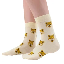 Chaussettes Longues Shiba - Blanc