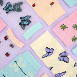 Chaussettes Papillon - Mauve