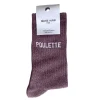 Chaussettes Poulette à paillettes 36/40 - Raisin