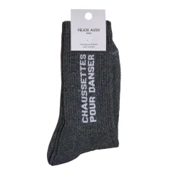 Chaussettes Pour Danser Paillettes 36/40 - Anthracite