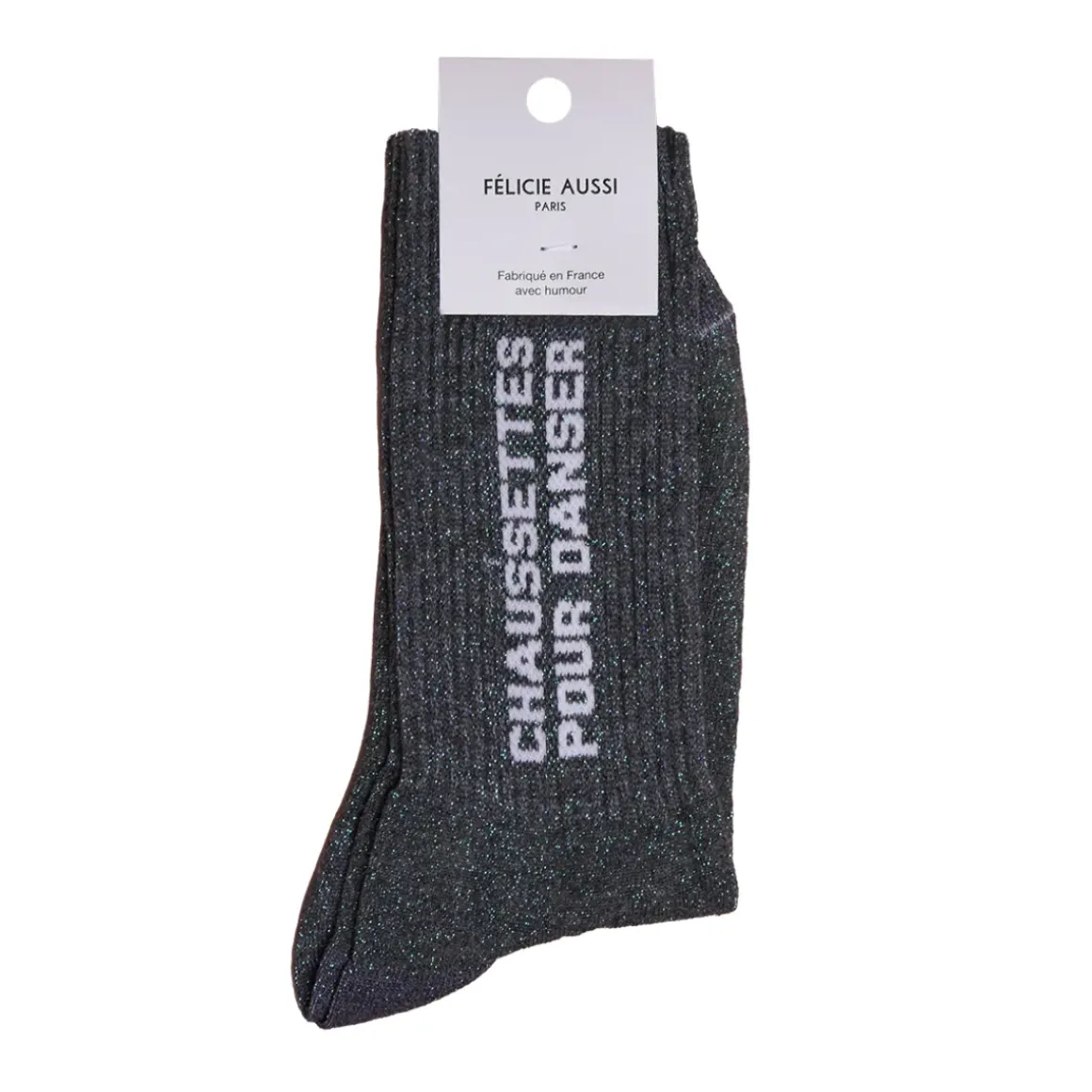 Chaussettes Pour Danser Paillettes 36/40 - Anthracite