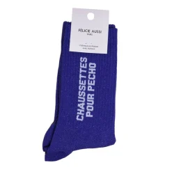 Chaussettes Pour Pécho Paillettes 36/40 - Bleu