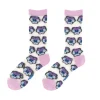 Chaussettes Transparentes - Pensée Mauve