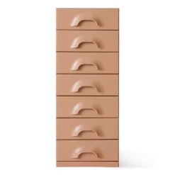 Commode 7 Tiroirs - 45 x 40.5 x 113 cm - Blush