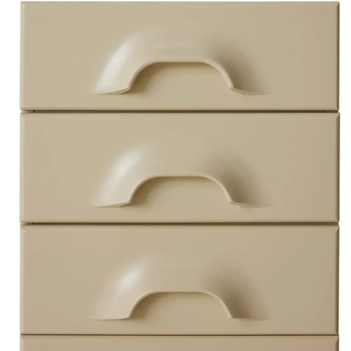 Commode 6 Tiroirs - 45 x 40.5 x 97.5 cm - Crème