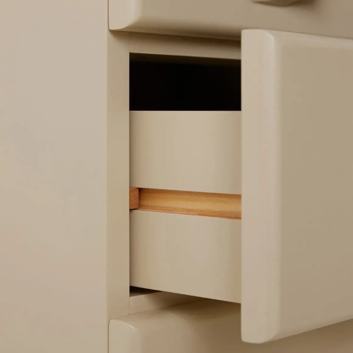 Commode 6 Tiroirs - 45 x 40.5 x 97.5 cm - Crème