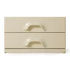 Commode 2 Tiroirs - 60 x 35 x 35,2 cm - Crème