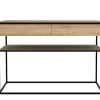 Console Monolit en chêne noir - l 122 cm