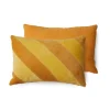 Coussin Rayé April en Velours - 60 x 40 cm