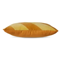 Coussin Rayé April en Velours - 60 x 40 cm