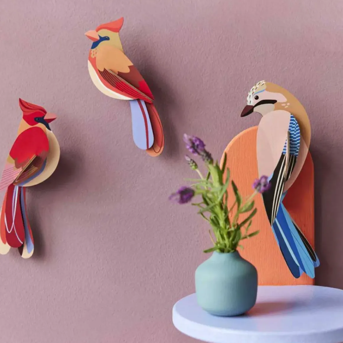 Décoration Murale Garden Birds Cardinals
