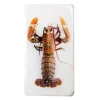 Décoration murale Homard jaune / fond blanc - 20 x 35 cm