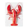 Décoration murale Homard rouge / fond blanc - 29 x 40 cm